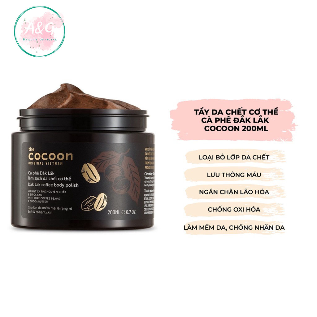Cà Phê Đắk Lắk Làm Sạch Da Chết Cơ Thể 200ml