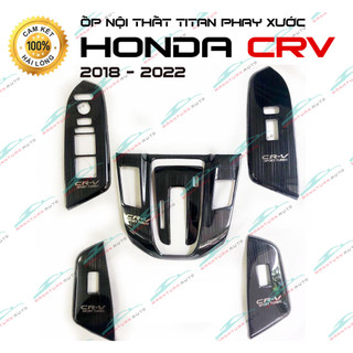 Ốp nội thất xe honda crv 2018- 2019- 2020- 2021- 2022 titan cao cấp