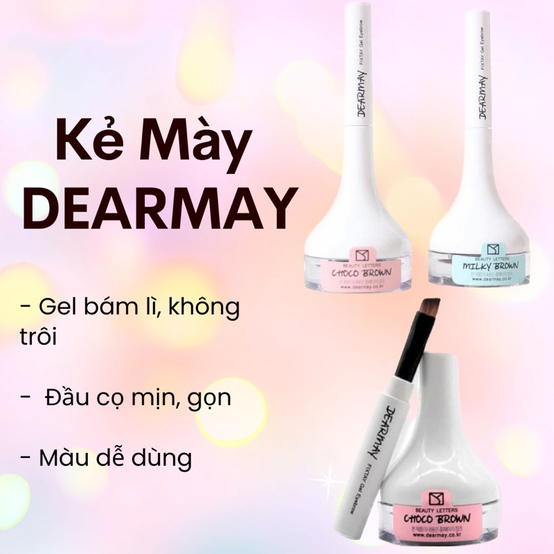 Gel Kẻ Mày Chống Trôi, Chống Nước Dearmay Fixtay Gel ARI KOREAN