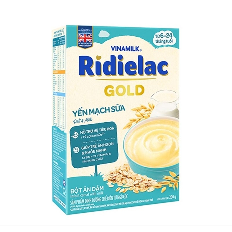 Bột Ăn Dặm Yến Mạch Sữa Vinamilk Ridielac (200g)