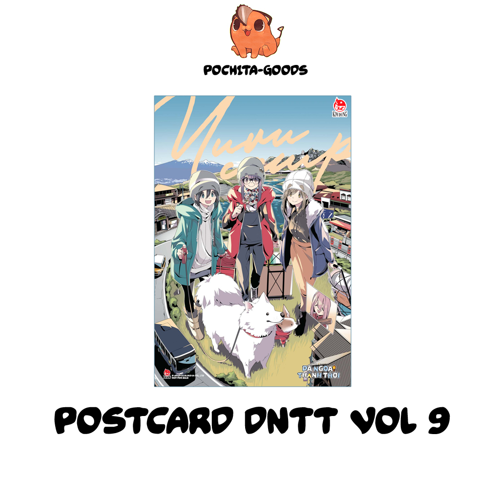 Postcard Dã Ngoại Thảnh Thơi 9 - Quà Tặng Kèm NXB Kim Đồng - Bưu Thiếp Manga