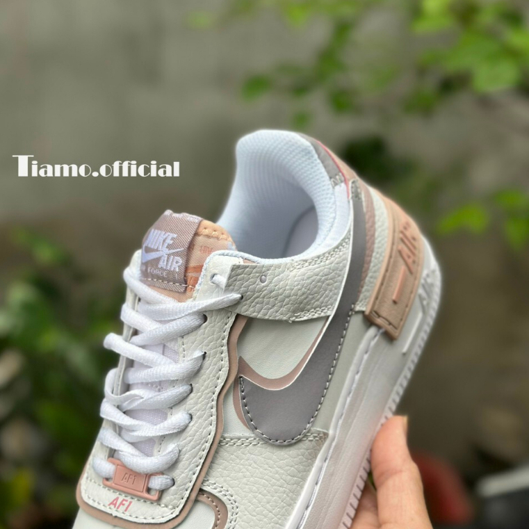 Giày Thể Thao Ni,ke AF1 Shadow Amethyst Ash Màu Trắng Hồng Cho Nam Nữ