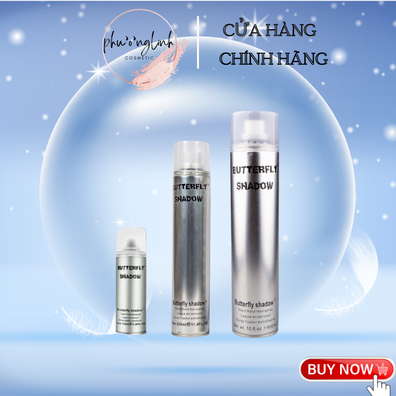 [RẺ VÔ ĐỊCH] GÔM BẠC xịt tóc Butterfly Shadow