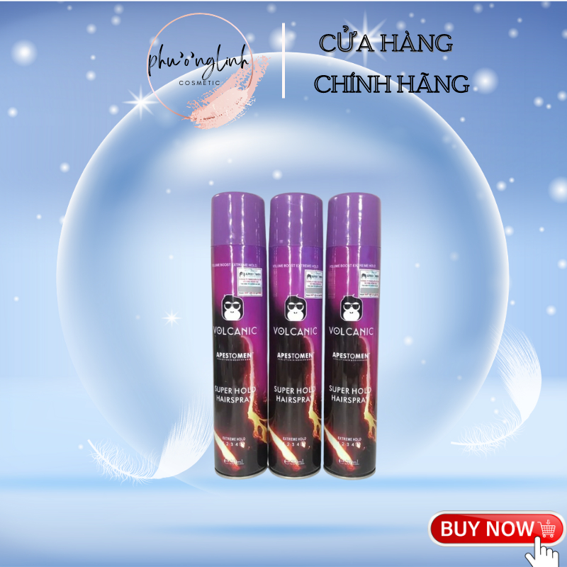 [CHÍNH HÃNG] Gôm Xịt Tóc VOLCANIC