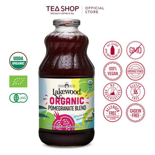 Lakewood: Nước ép hỗ hợp lựu hữu cơ - Chai 946ml