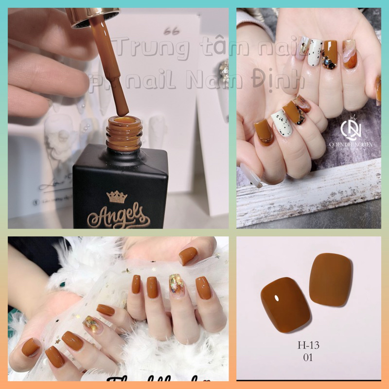 Sơn móng màu cam đất- Sơn Gel - ANGELS sét ND hót