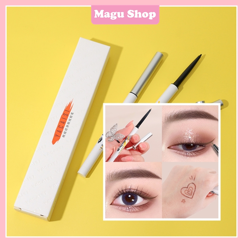 Chì kẻ mắt siêu mảnh 1mm Yacaisi mềm mịn lâu trôi chống nước mã D6318