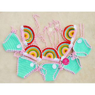 Bikini Len Cho Bé |Đồ Bơi Handmade Cho Bé Diện Hè