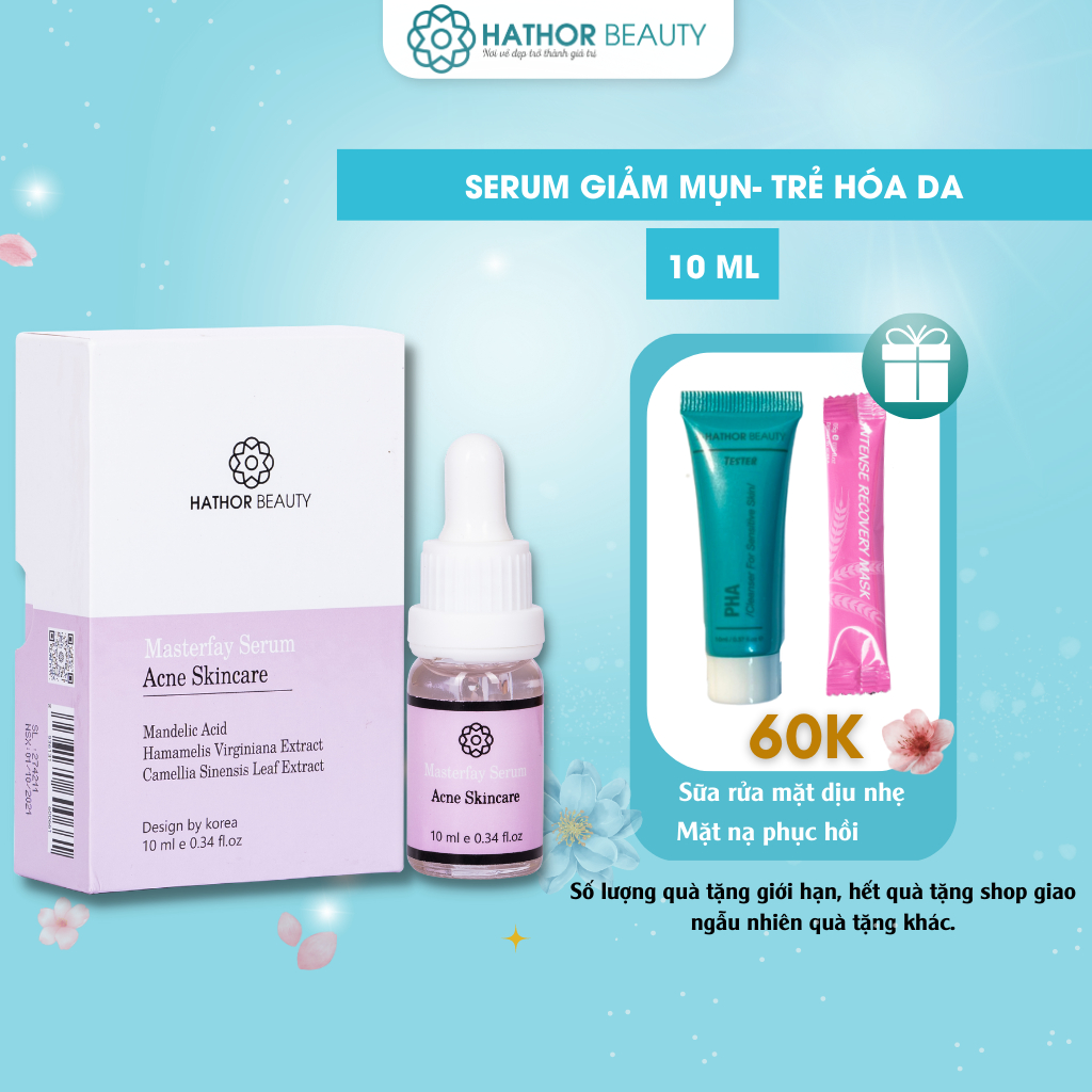 Serum giảm mụn Hathor Beauty giúp ngăn ngừa mụn mờ thâm và trẻ hóa da hiệu quả chính hãng
