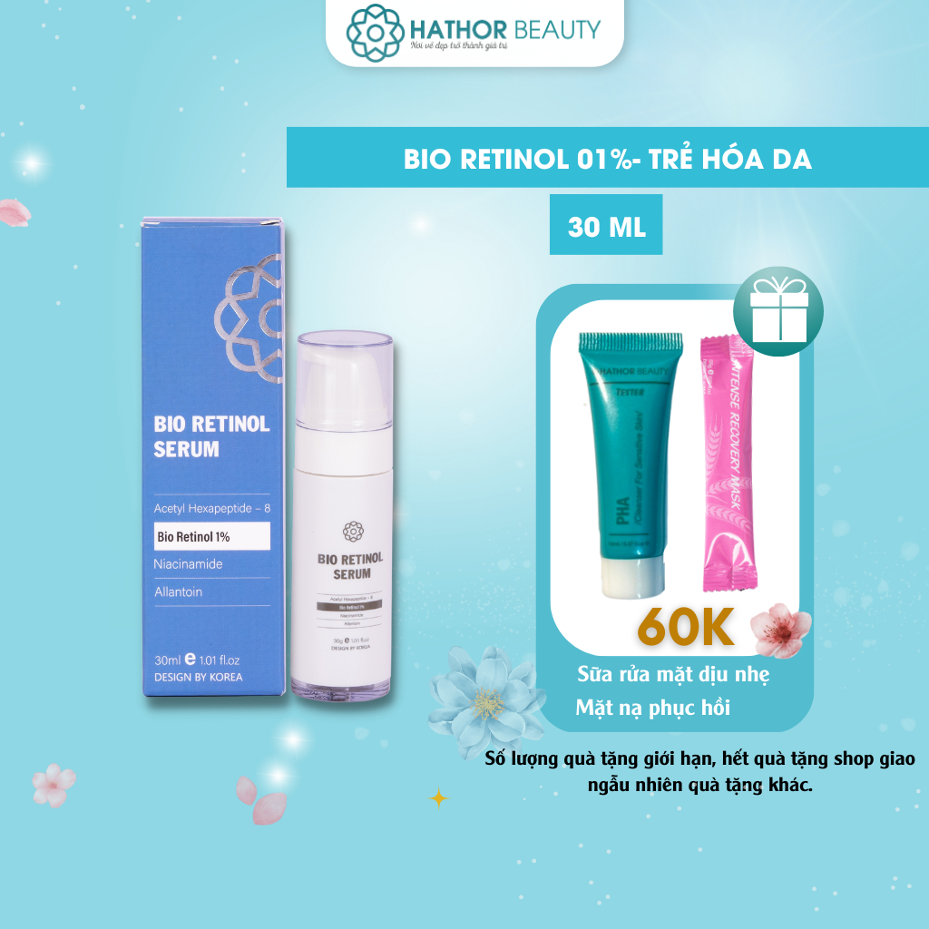 Serum Retinol 1% Hathor Beauty 30ml Tinh chất chống lão hóa làm giảm nếp nhăn hiệu quả chính hãng