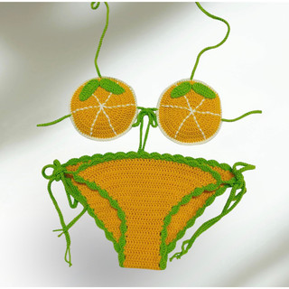 Bikini quả cam Bikini len móc quả cam