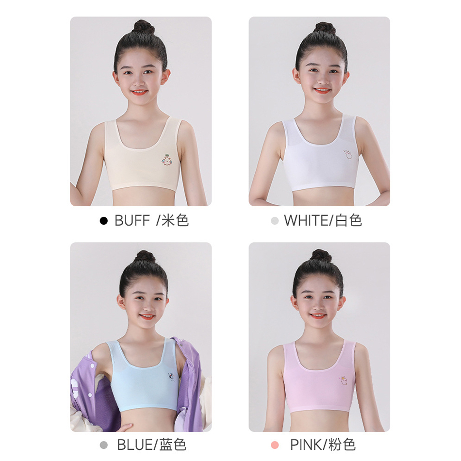 [MỚI] Áo lót lá cho bé gái, áo ngực học sinh cotton mềm mịn Siêu Thoải Mái cho bé gái cấp 1, cấp 2