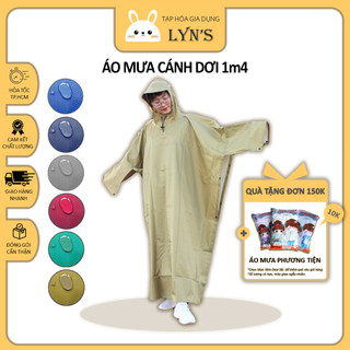 Áo mưa cánh dơi người lớn CAO CẤP - 1m4 - Vảy cá màu trơn
