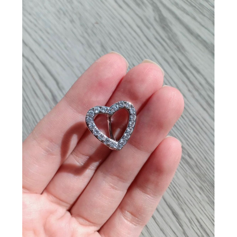 Khuyên Rốn Trái Tim Đeo Ngược Siêu Yêu Bằng Thép Y Tế Không Rỉ