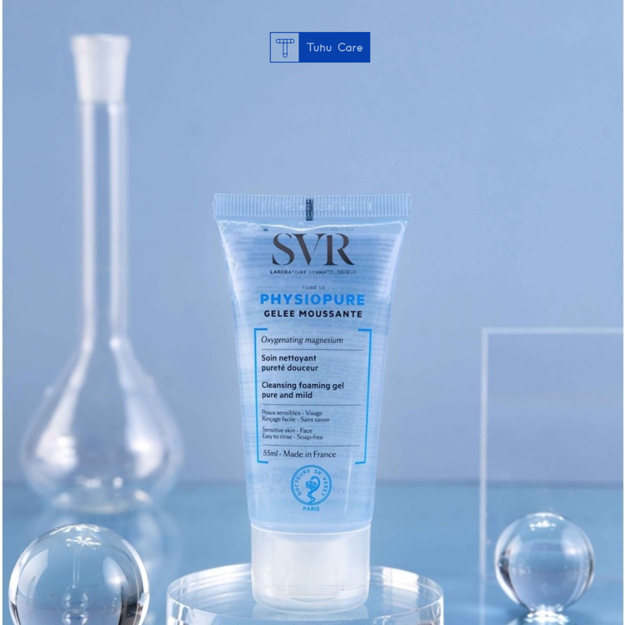 Sữa Rửa Mặt SVR Size 55ml Cho Da Dầu Mụn, Da Khô, Da Nhạy Cảm Được Chuyên Gia Da Liễu Khuyên Dùng