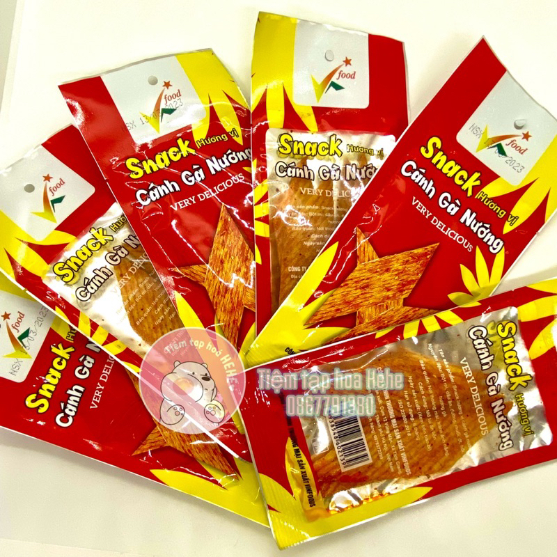 [ GIÁ SIÊU RẺ ] 2K SNACK CÁNH GÀ NƯỚNG