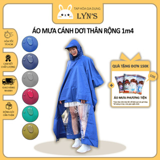 Áo mưa cánh dơi thân rộng 1m4 - 1 đầu