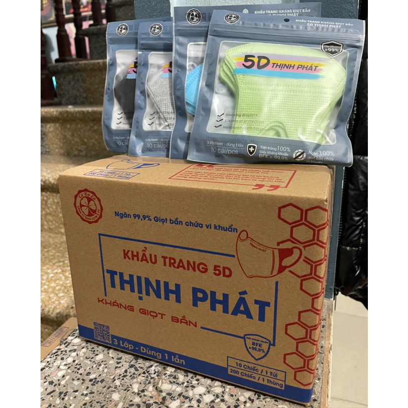 400 Chiếc Khẩu Trang Thịnh Phát 5D