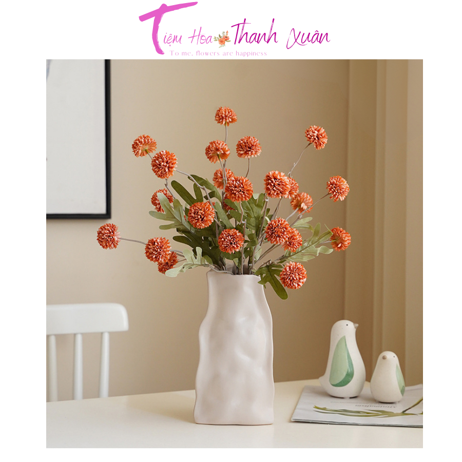 Hoa bồ công anh, hoa giả decor cao cấp bó 5 bông, trang trí lọ hoa, phụ kiện decor - Tiệm Hoa Thanh Xuân