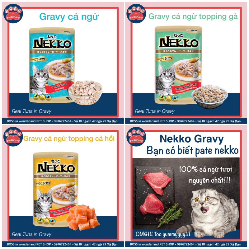 PATE NEKKO GRAVY CHÍNH HÃNG CHO MÈO TRÊN 6 THÁNG