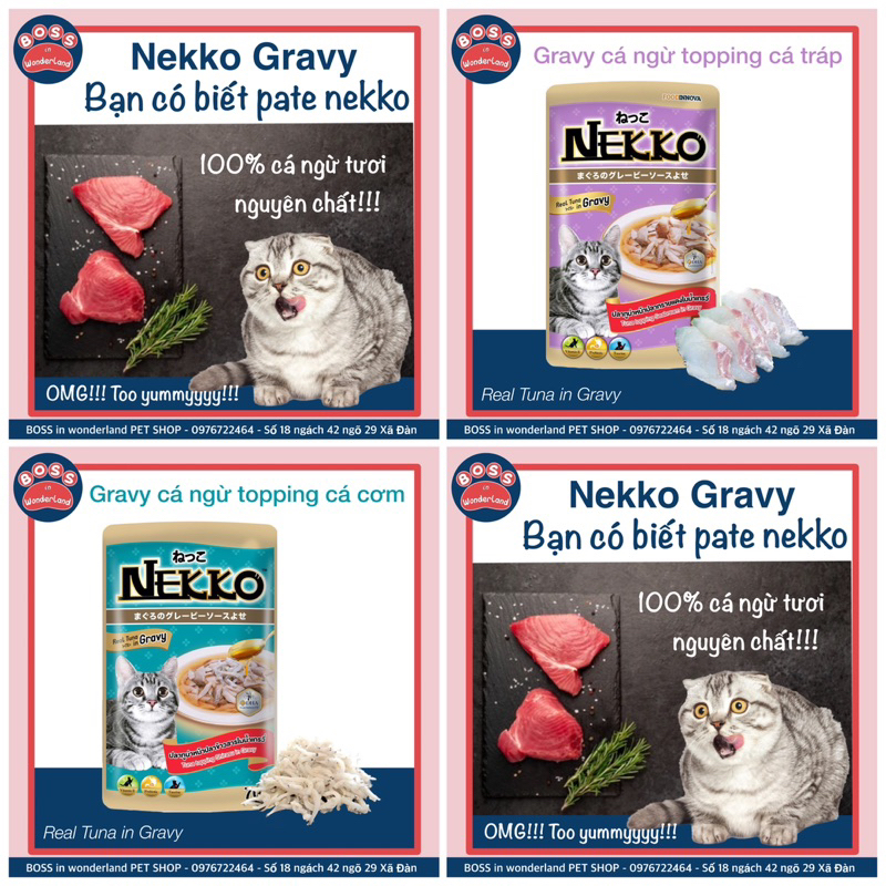PATE NEKKO GRAVY CHÍNH HÃNG CHO MÈO TRÊN 6 THÁNG