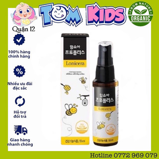Xịt keo ong Hamsoa 50ml cho bé 1tuổi date 2025