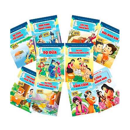 Bộ 20 Cuốn Truyện Tranh Cổ Tích Việt Nam và thế giới Cho Bé (Song ngữ)