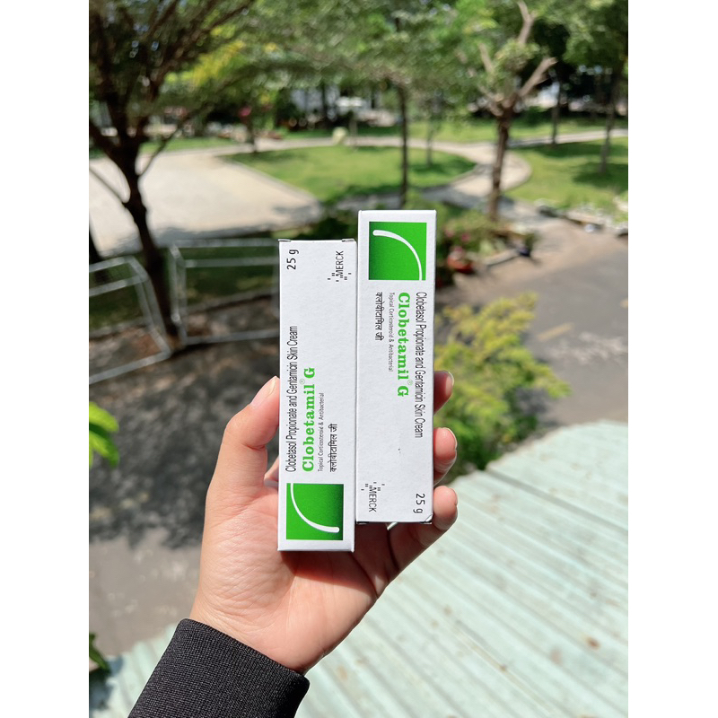 Tuýp kem Clobetamil G ⚡ CHUẨN XỊN ⚡ Tuýp kem bôi Clobetamil G hàng chuẩn nội địa Thái ngừa nám giúp da sáng hồng