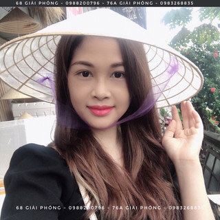 Nón xương lá bàng trơn/ nón xương lá bàng vẽ họa tiết