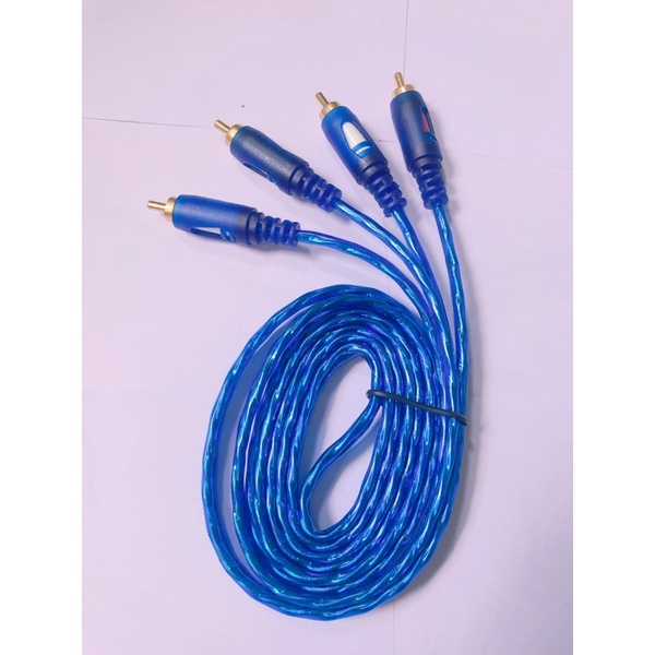 Dây Cáp Tín Hiệu Audio Âm Thanh Loa AV 2 ra 2 Hoa Sen Dài 1.5m, 1.8m 3m 5m 10m Lõi Đồng