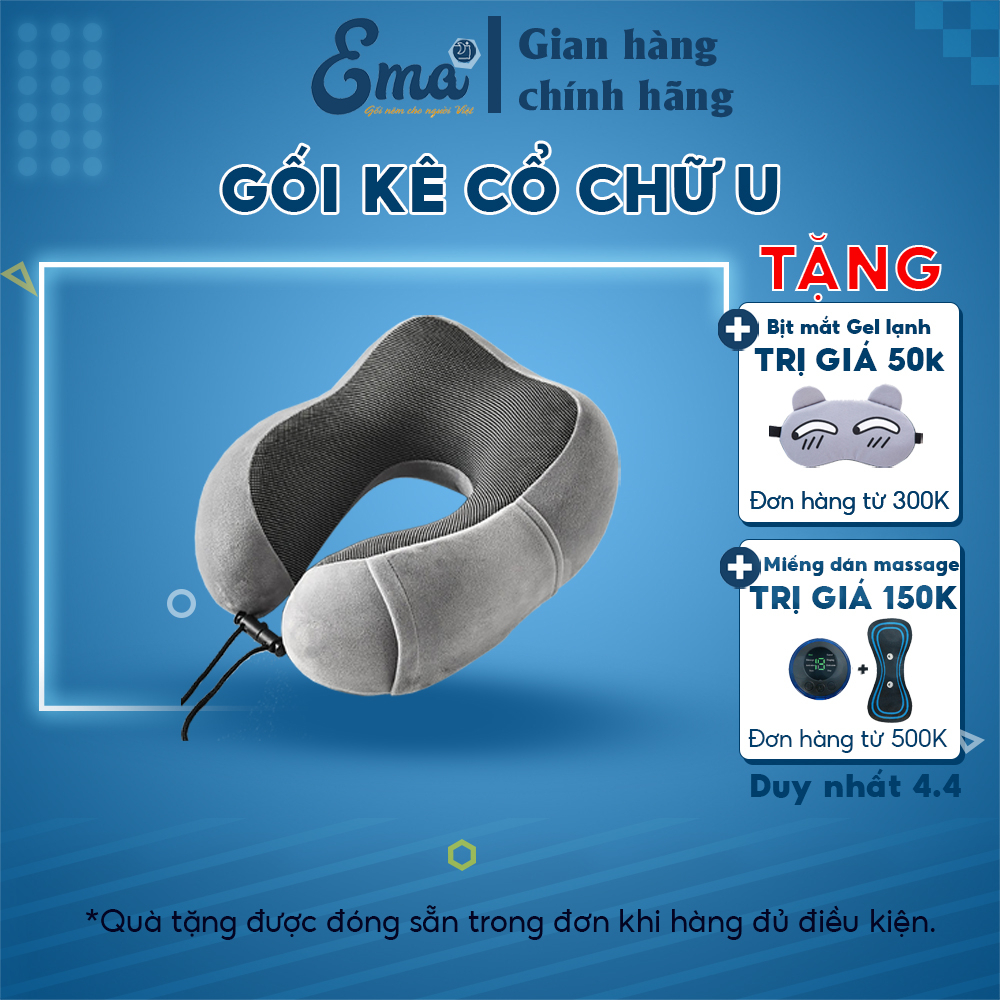 Gối kê cổ chữ U Ema - Nâng đỡ cổ, giảm áp lực lên vùng cổ vai gáy