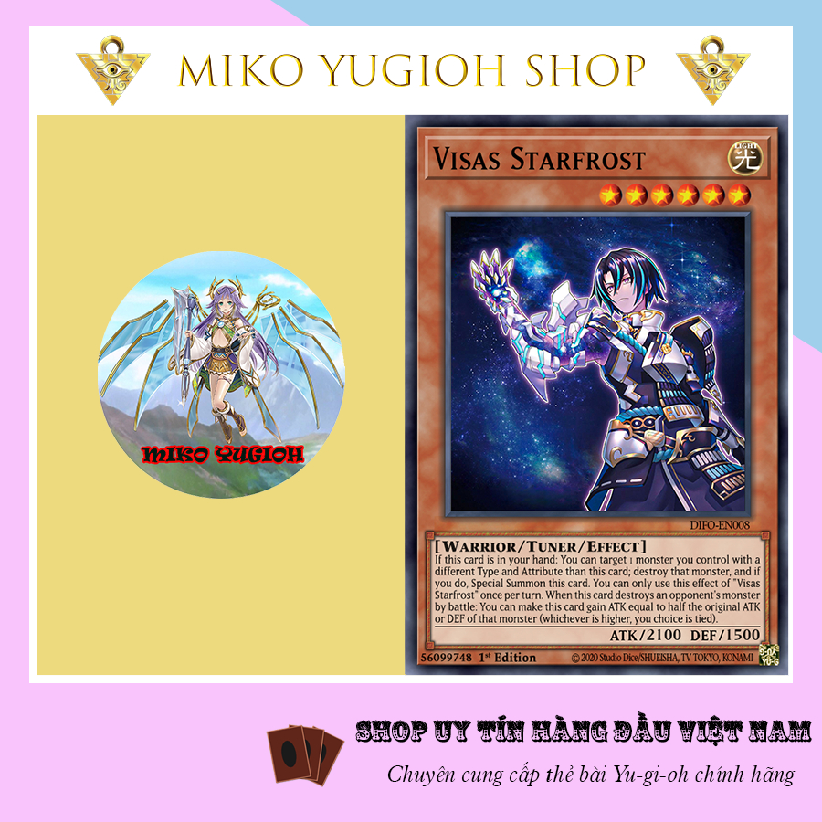 Thẻ Bài Yugioh Chính Hãng Tiếng Nhật Visas Starfrost DIFO