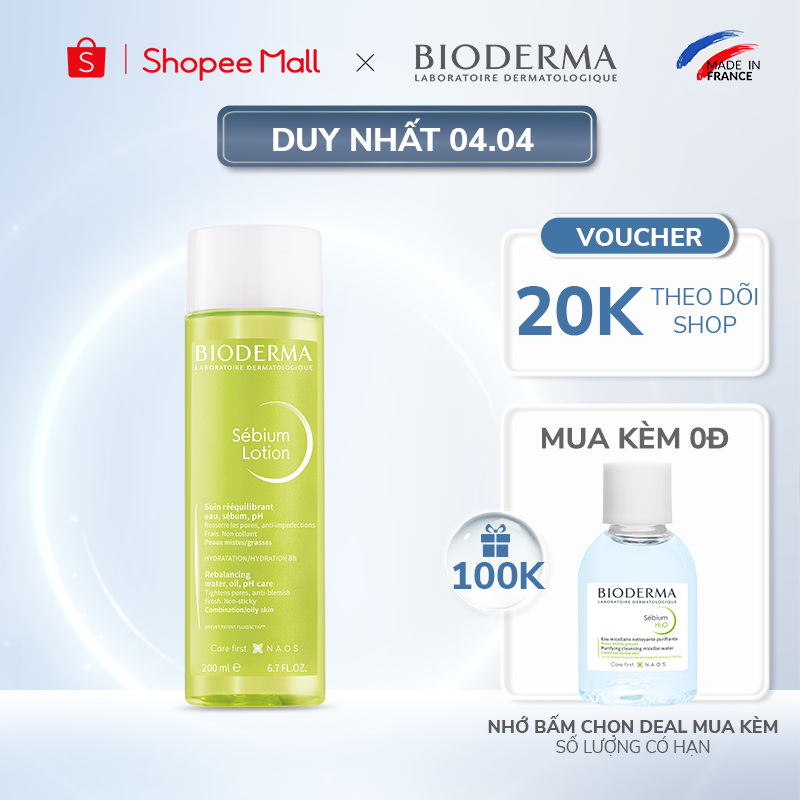 Dung dịch cân bằng da Bioderma Sebium Lotion 200ml