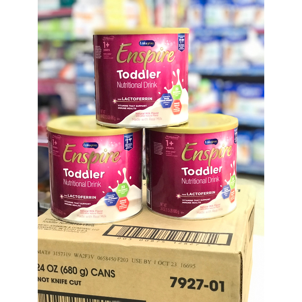 Sữa Enfagrow Enspire Toddler Nutritional Drink 1+ của Mỹ cho trẻ từ 1 đến 3 tuổi hộp 680g