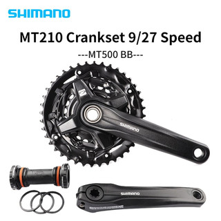 Giò/Đùi Đĩa Xe Đạp Shimano FC- MT210 Hơp Kim Nhôm 3x9 Tốc Độ 22/32/44T Kèm BB MT500 Dành Cho Xe MTB