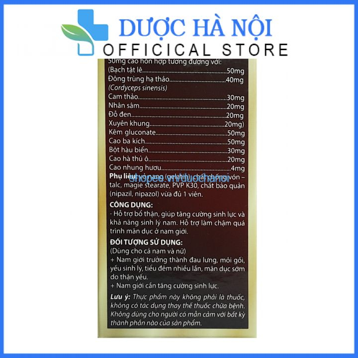 Sâm nhung bổ thận MRRIPHARM hỗ trợ tang cường sinh lực và sinh lý ở nam giưới – Lọ 30 viên