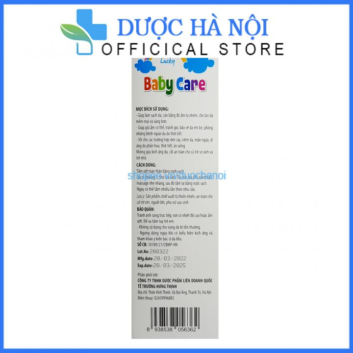 Sữa Tắm gội em bé Dầu Tràm Baby Care chai 150ml