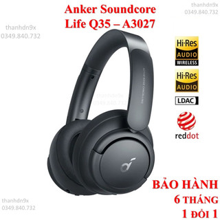 Tai nghe bluetooth anker soundcore life q35 a3027 - chính hãng chụp tai over ear headphone
