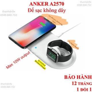 Đế Sạc không dây Anker PowerWave+ Pad A2570 - hàng nhập từ USA