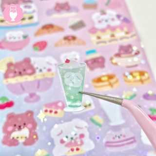 Sticker hologram lấp lánh Sugar rush - Sugar decor