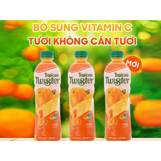 Nước twister cam chai 455ml.