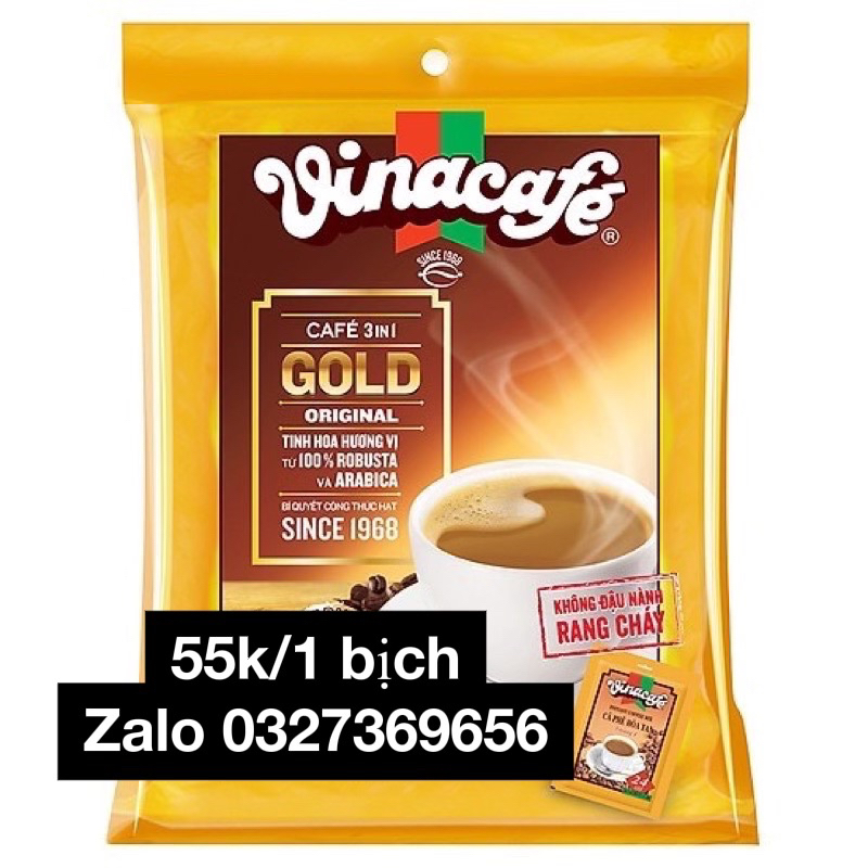 Cà phê sữa hoà tan Vinacafe' 3 Trong 1 Bịch 24 gói x 20g, thơm ngon