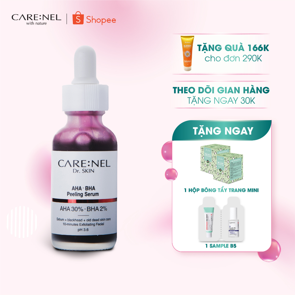 Tinh Chất Tẩy Tế Bào Chết Care:Nel AHA 30% BHA 2% Peeling Serum 30ml