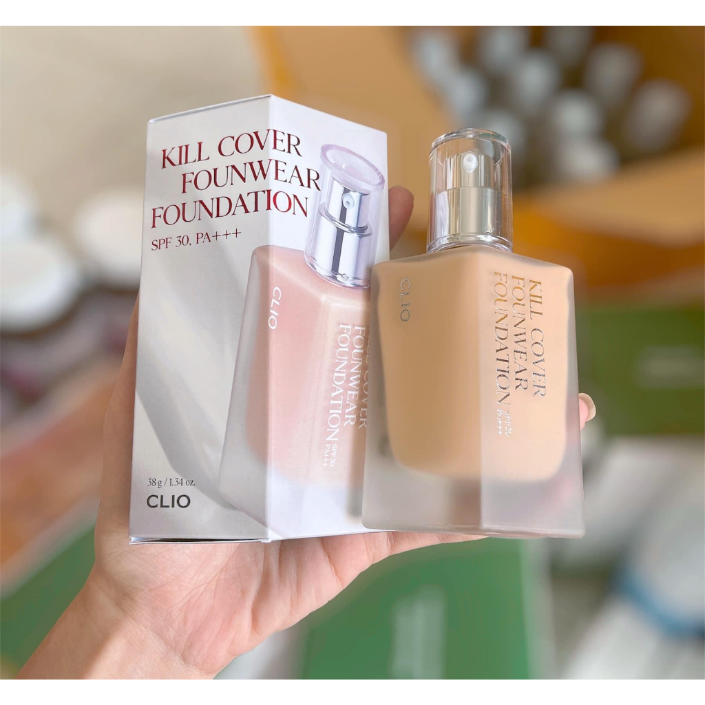 Kem Nền Clio Kill Cover Founwear Foundation SPF30+++ 38g/13g