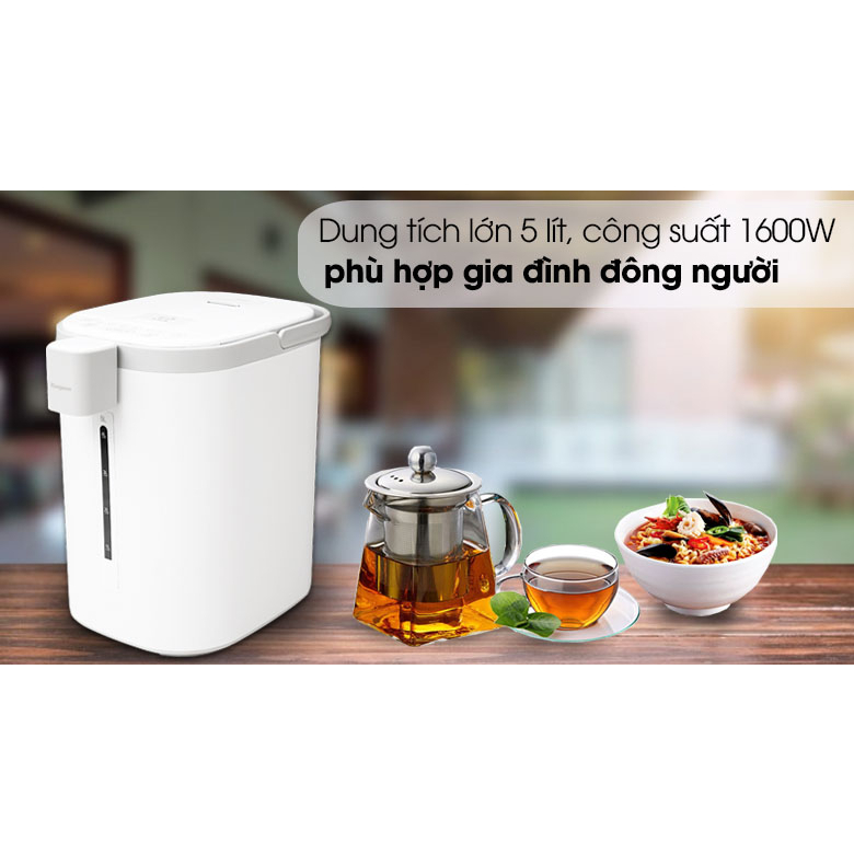 Bình Thủy Điện Kangaroo KG5K1 - Bình Đun Nước Pha Trà, Cà Phê - Đun Sôi, Giữ Ấm -  Dung Tích 5 Lít - Hàng Chính Hãng