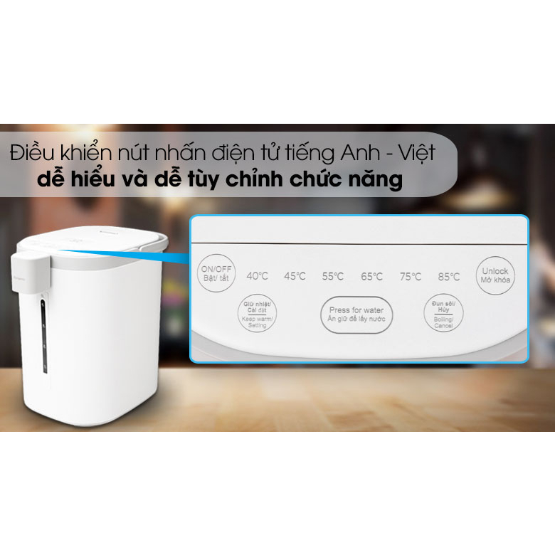 Bình Thủy Điện Kangaroo KG5K1 - Bình Đun Nước Pha Trà, Cà Phê - Đun Sôi, Giữ Ấm -  Dung Tích 5 Lít - Hàng Chính Hãng