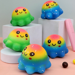 squishy bạch tuộc phối màu đáng yêu