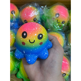 squishy bạch tuộc phối màu đáng yêu