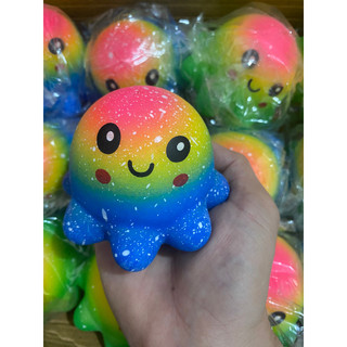 squishy bạch tuộc phối màu đáng yêu