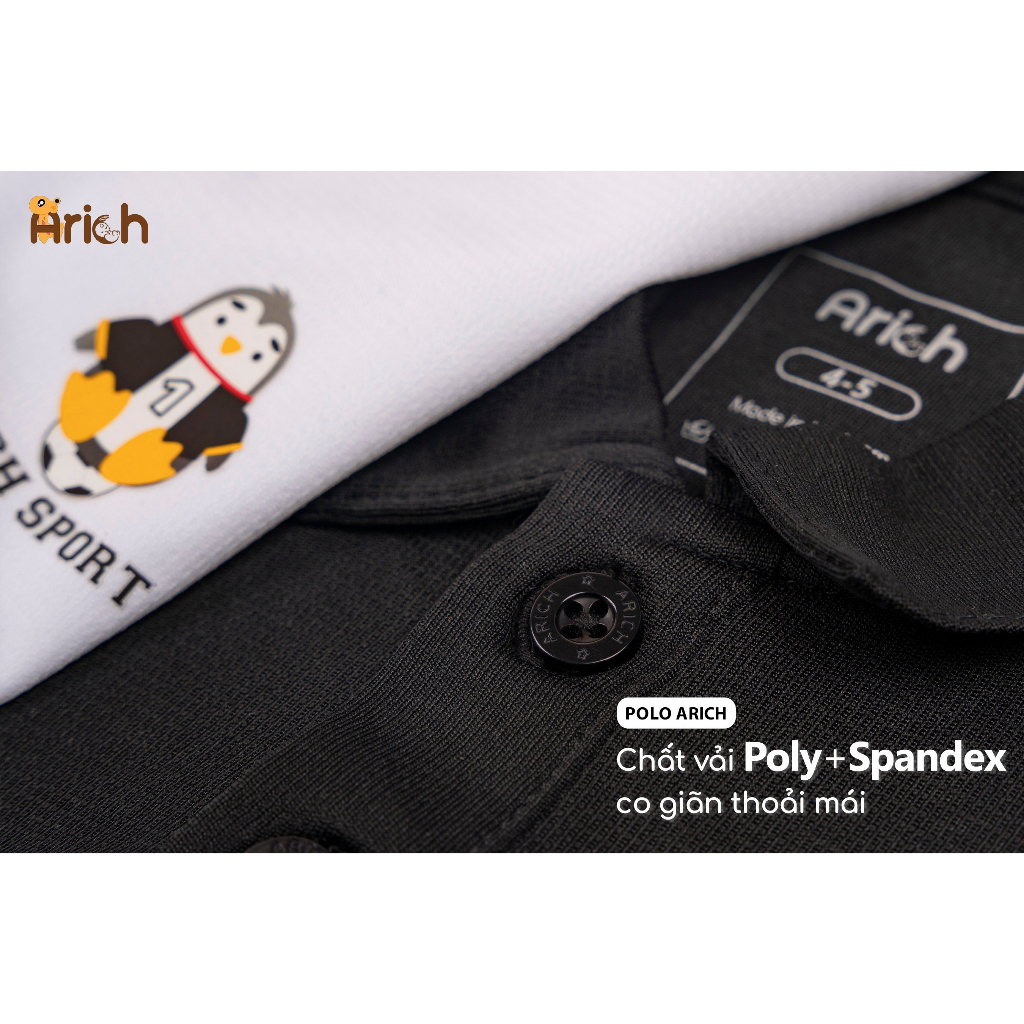 Áo Polo thể thao Arich size 11-35kg